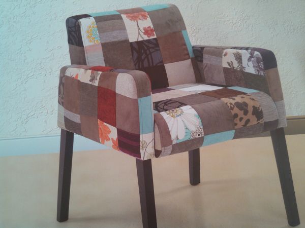 POLTRONA TECIDO PATCHWORK